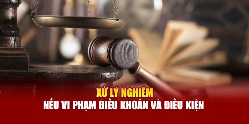 Xử lý nghiêm nếu vi phạm điều khoản và điều kiện